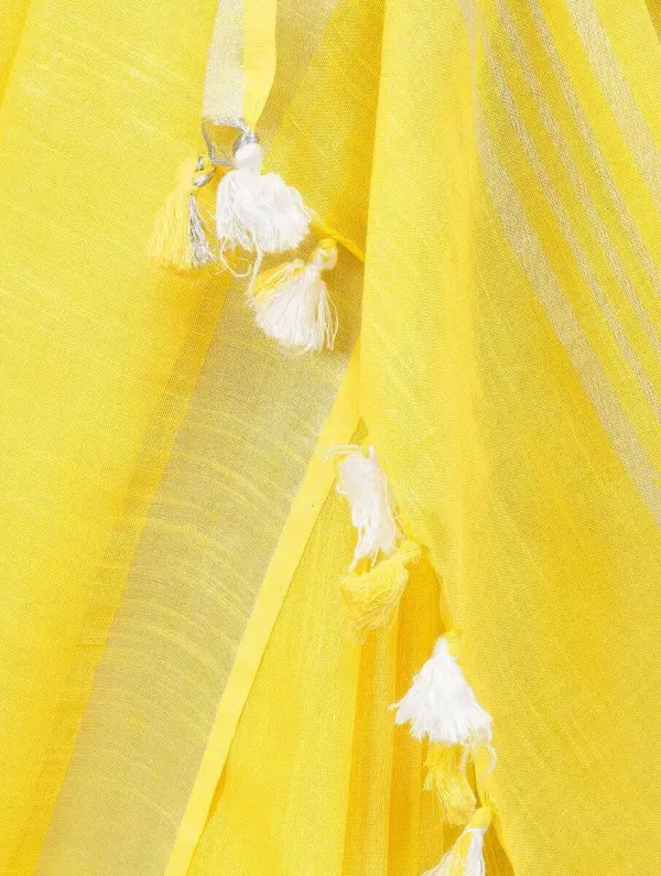 Yellow_Bhagalpuri_Cotton_Linen_Saree_For_Women
