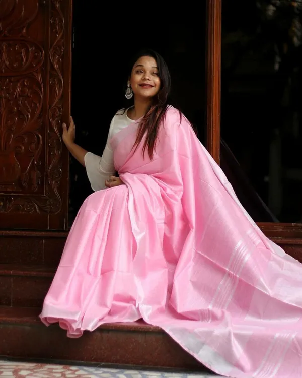 Light_Pink_Bhagalpuri_Cotton_Linen_Saree_For_Women