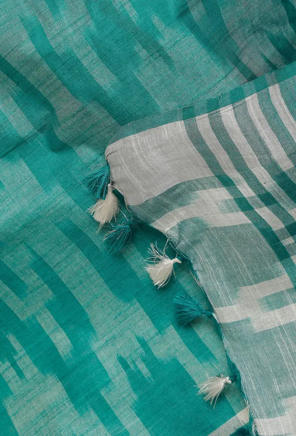 Multicolor_Bhagalpuri_Cotton_Blend_Saree_For_Women