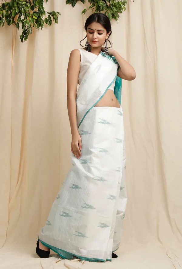 Multicolor_Bhagalpuri_Cotton_Blend_Saree_For_Women