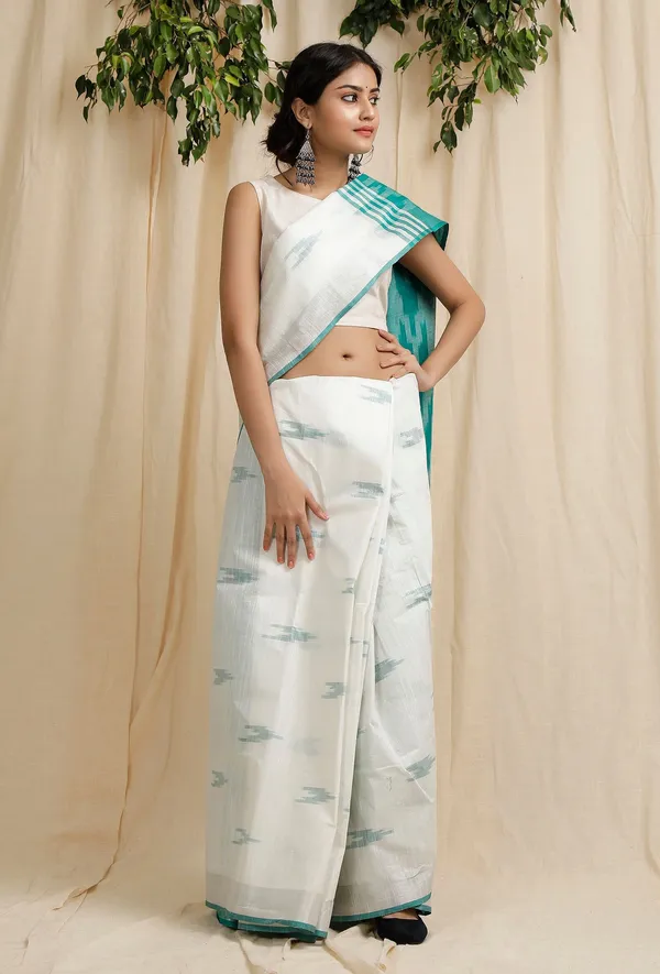 Multicolor_Bhagalpuri_Cotton_Blend_Saree_For_Women