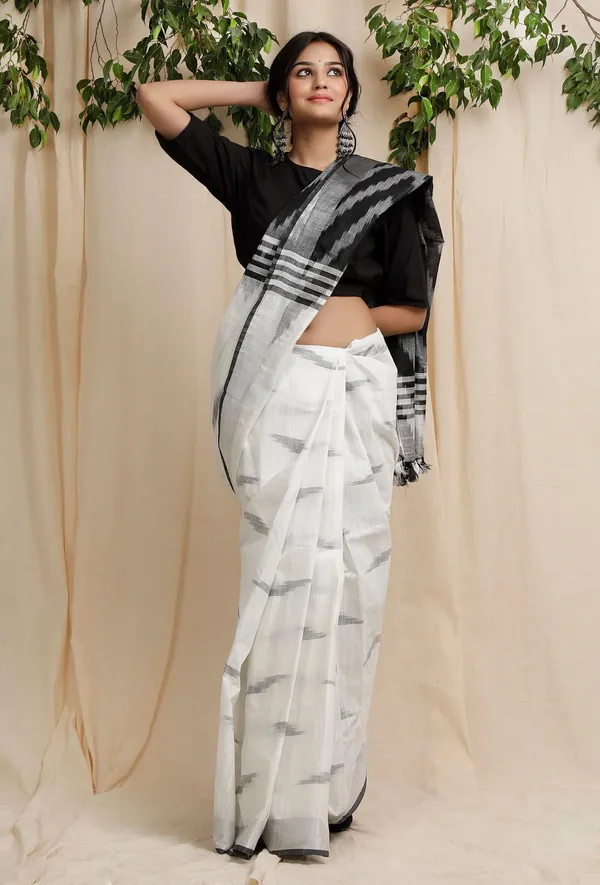 Multicolor_Bhagalpuri_Cotton_Blend_Saree_For_Women