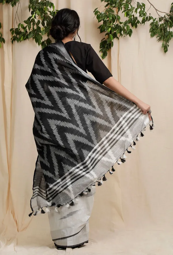 Multicolor_Bhagalpuri_Cotton_Blend_Saree_For_Women