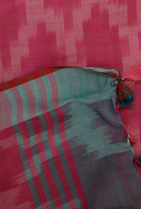 Multicolor_Bhagalpuri_Cotton_Blend_Saree_For_Women