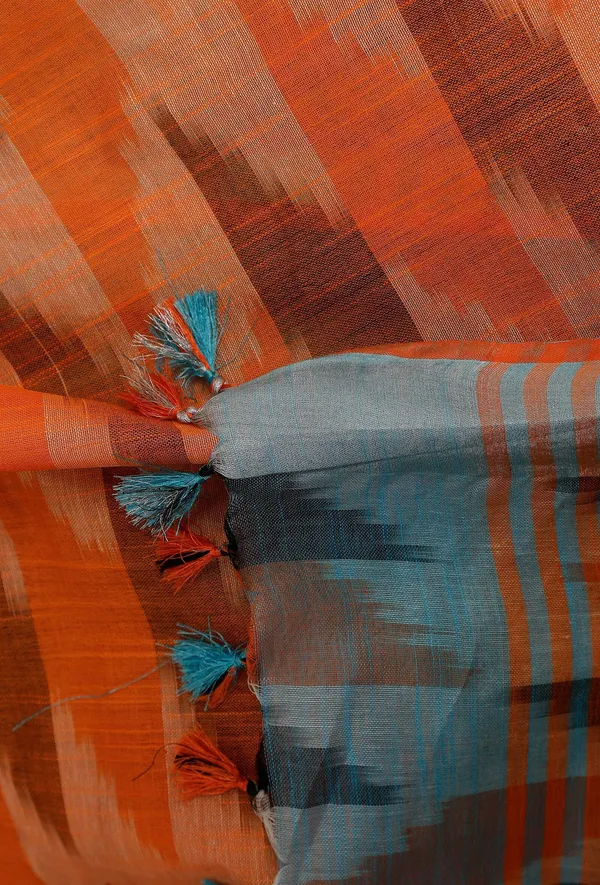 Multicolor_Bhagalpuri_Cotton_Blend_Saree_For_Women