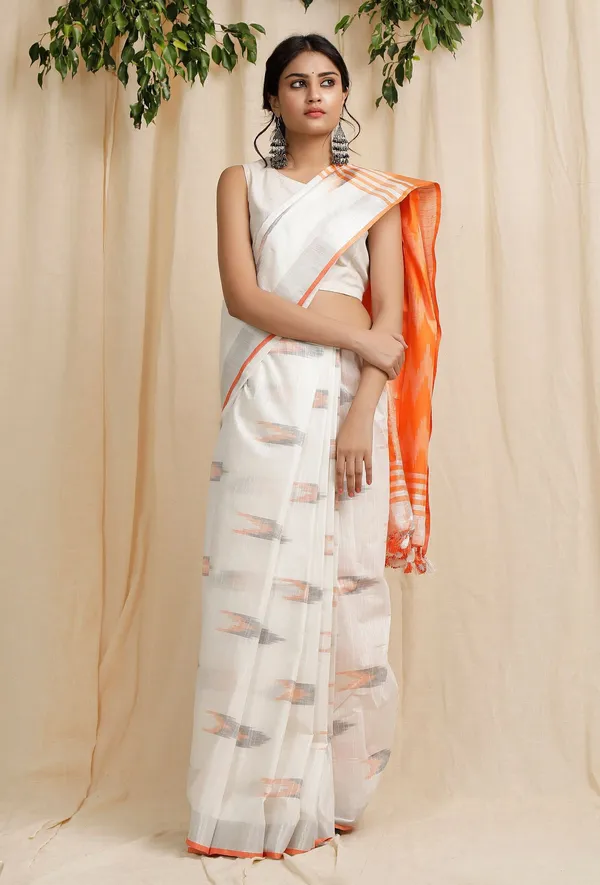 Multicolor_Bhagalpuri_Cotton_Blend_Saree_For_Women