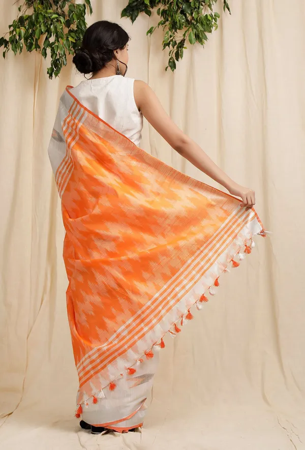 Multicolor_Bhagalpuri_Cotton_Blend_Saree_For_Women