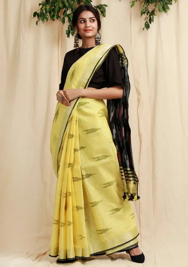 Multicolor_Bhagalpuri_Cotton_Blend_Saree_For_Women