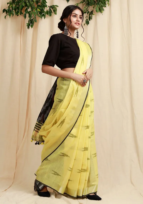 Multicolor_Bhagalpuri_Cotton_Blend_Saree_For_Women