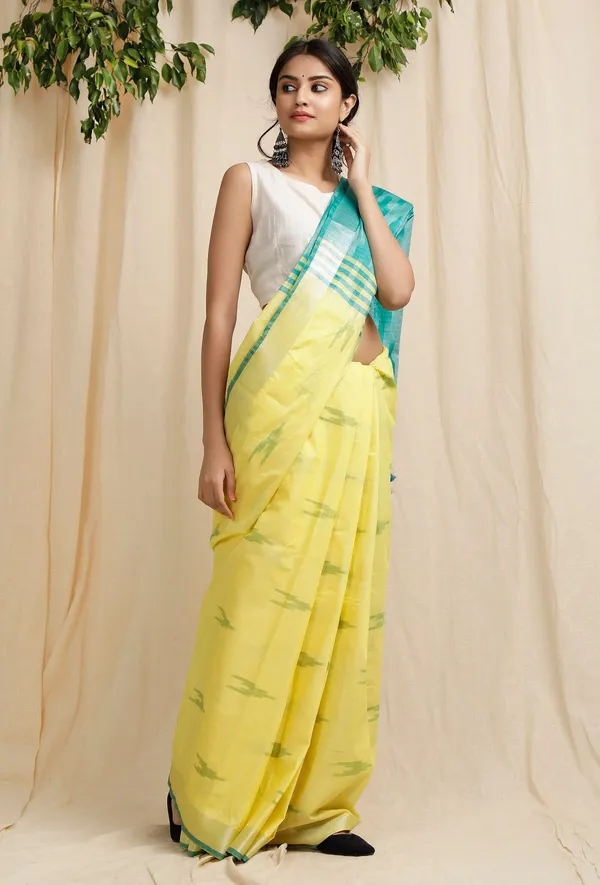 Multicolor_Bhagalpuri_Cotton_Blend_Saree_For_Women