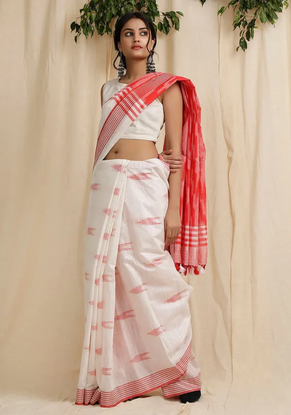 Multicolor_Bhagalpuri_Cotton_Blend_Saree_For_Women