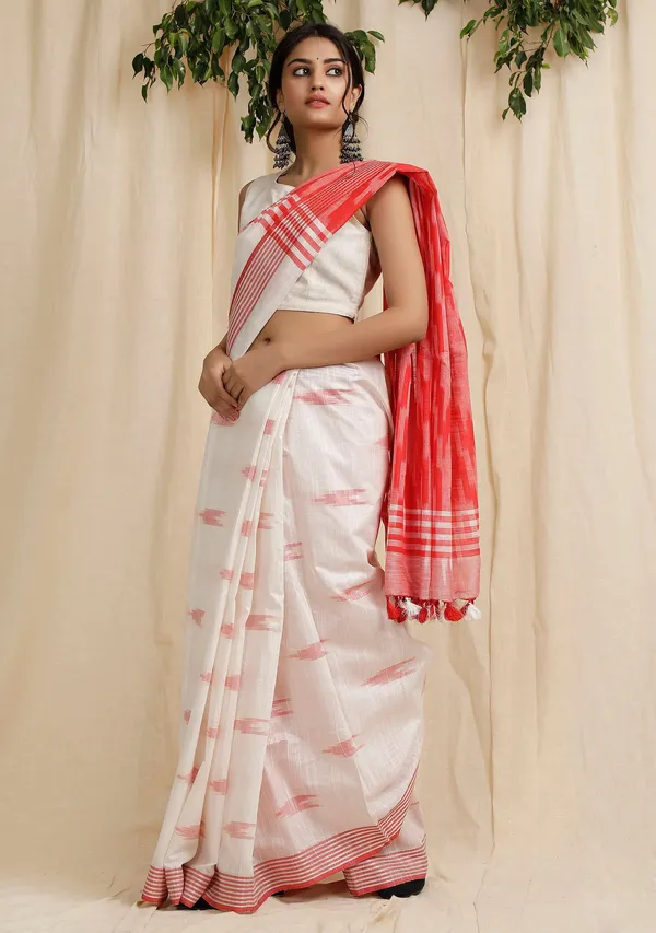 Multicolor_Bhagalpuri_Cotton_Blend_Saree_For_Women
