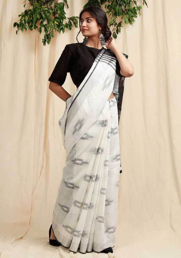 Multicolor_Bhagalpuri_Cotton_Blend_Saree_For_Women