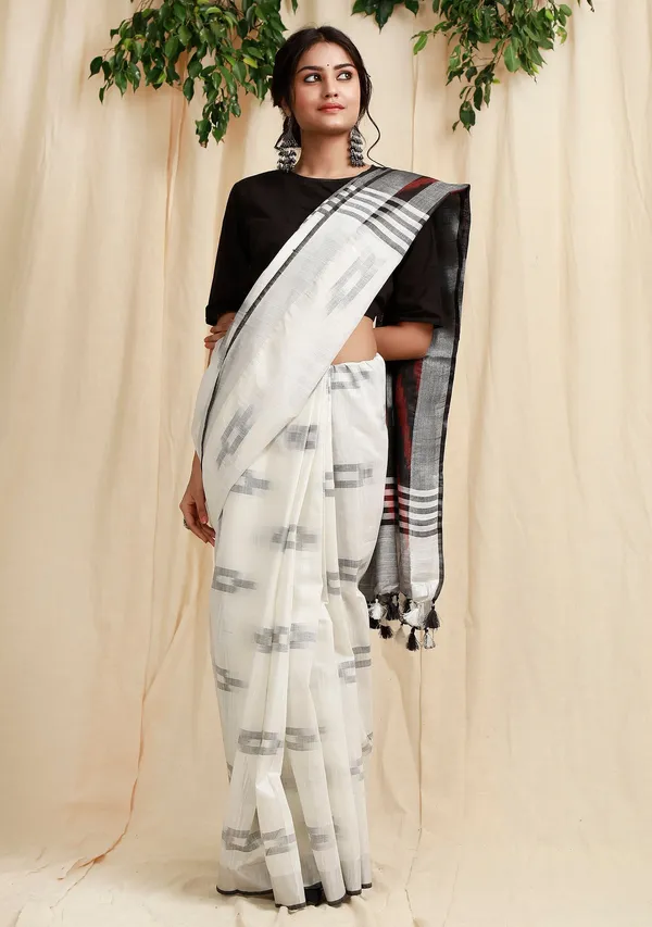 Multicolor_Bhagalpuri_Cotton_Blend_Saree_For_Women