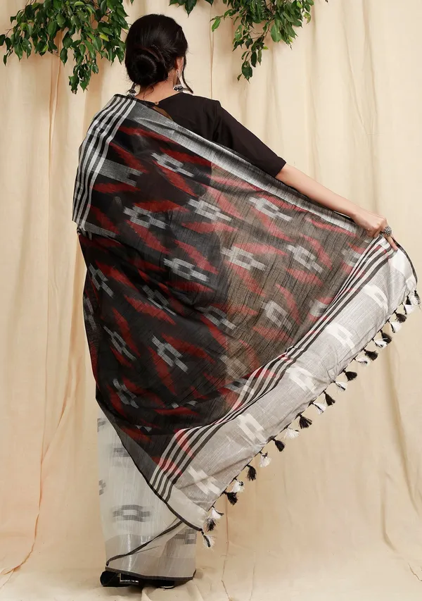 Multicolor_Bhagalpuri_Cotton_Blend_Saree_For_Women