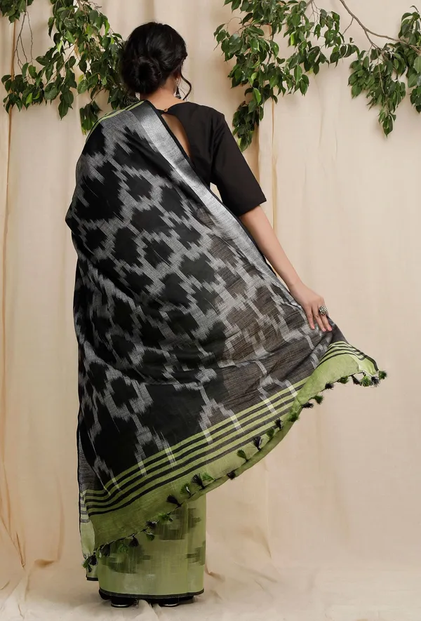 Multicolor_Bhagalpuri_Cotton_Blend_Saree_For_Women