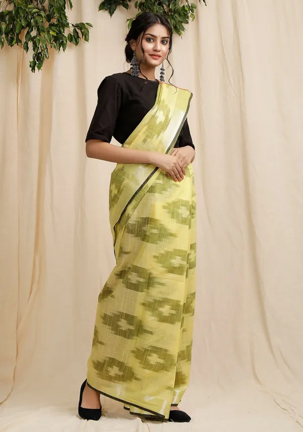 Multicolor_Bhagalpuri_Cotton_Blend_Saree_For_Women