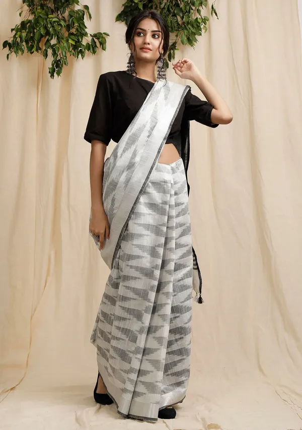 Multicolor_Bhagalpuri_Cotton_Blend_Saree_For_Women