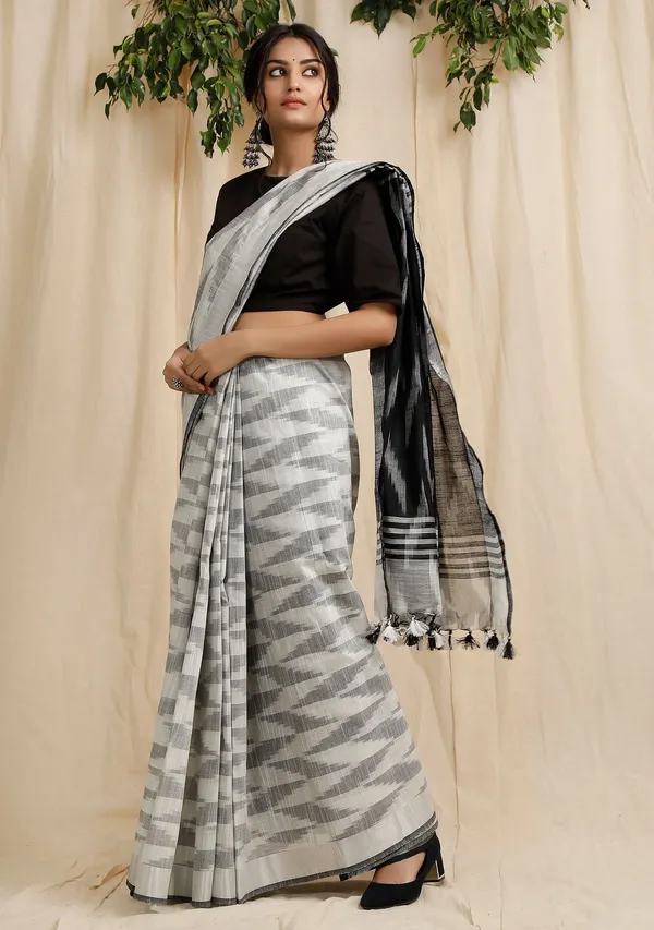 Multicolor_Bhagalpuri_Cotton_Blend_Saree_For_Women