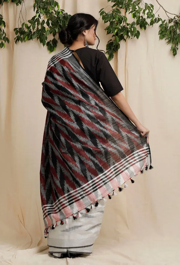 Multicolor_Bhagalpuri_Cotton_Blend_Saree_For_Women