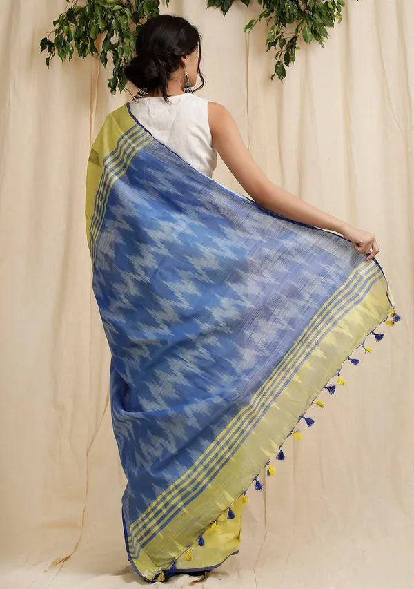 Multicolor_Bhagalpuri_Cotton_Blend_Saree_For_Women