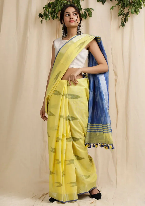 Multicolor_Bhagalpuri_Cotton_Blend_Saree_For_Women