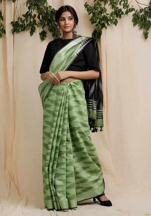 Multicolor_Bhagalpuri_Cotton_Blend_Saree_For_Women