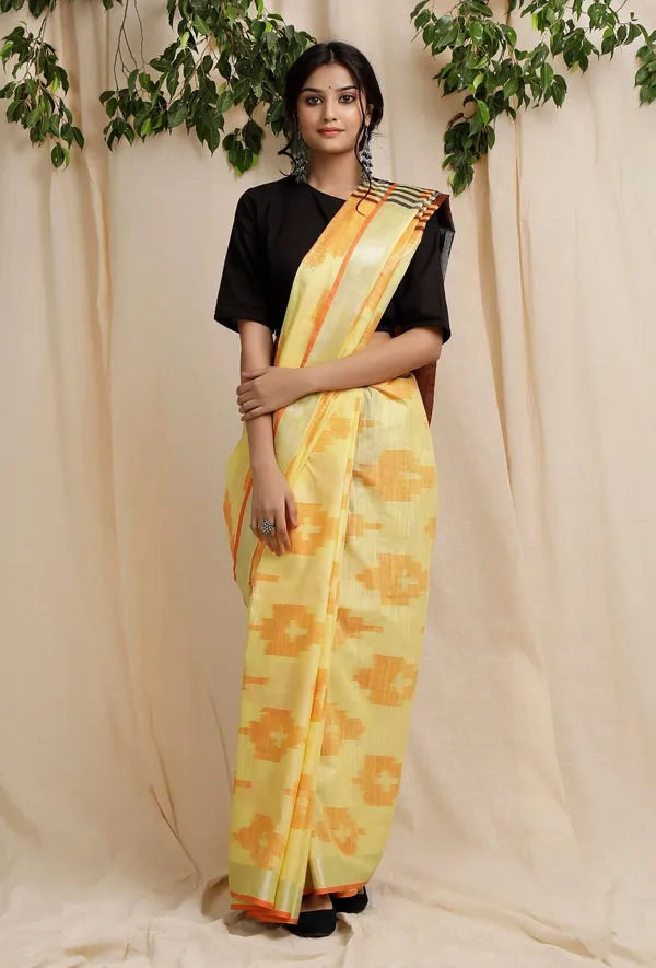 Multicolor_Bhagalpuri_Cotton_Blend_Saree_For_Women