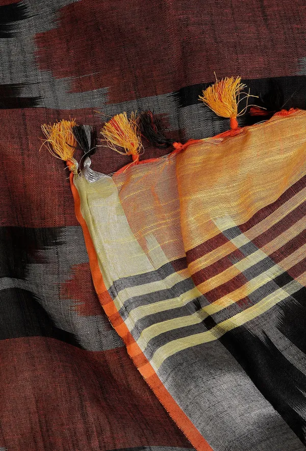 Multicolor_Bhagalpuri_Cotton_Blend_Saree_For_Women