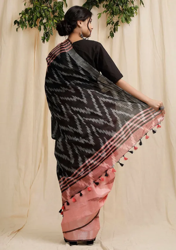 Multicolor_Bhagalpuri_Cotton_Blend_Saree_For_Women