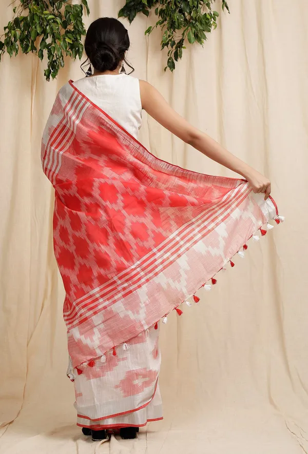 Multicolor_Bhagalpuri_Cotton_Blend_Saree_For_Women