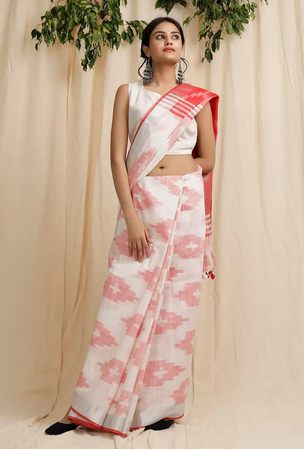 Multicolor_Bhagalpuri_Cotton_Blend_Saree_For_Women