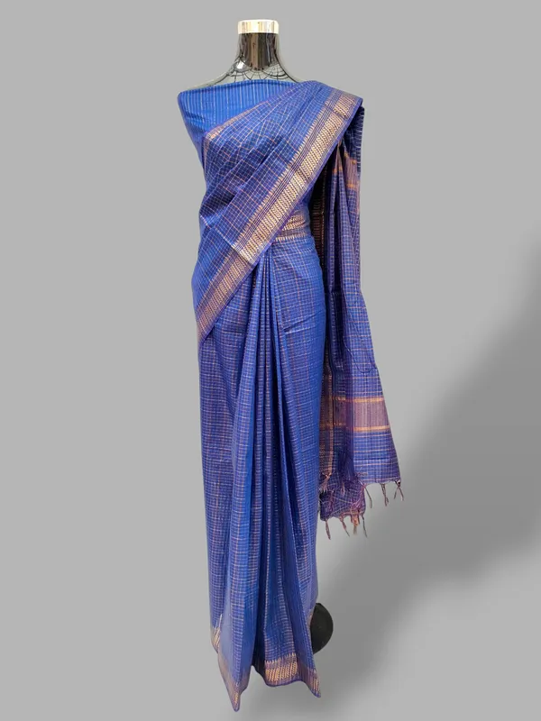 Blue_Bhagalpuri_Cotton_Silk_Saree_For_Women