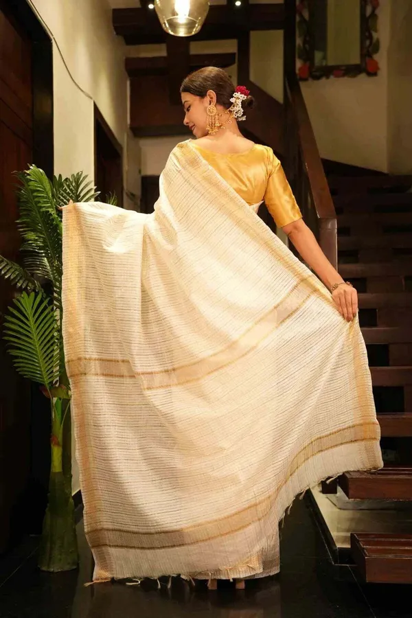 White_Bhagalpuri_Cotton_Silk_Saree_For_Women