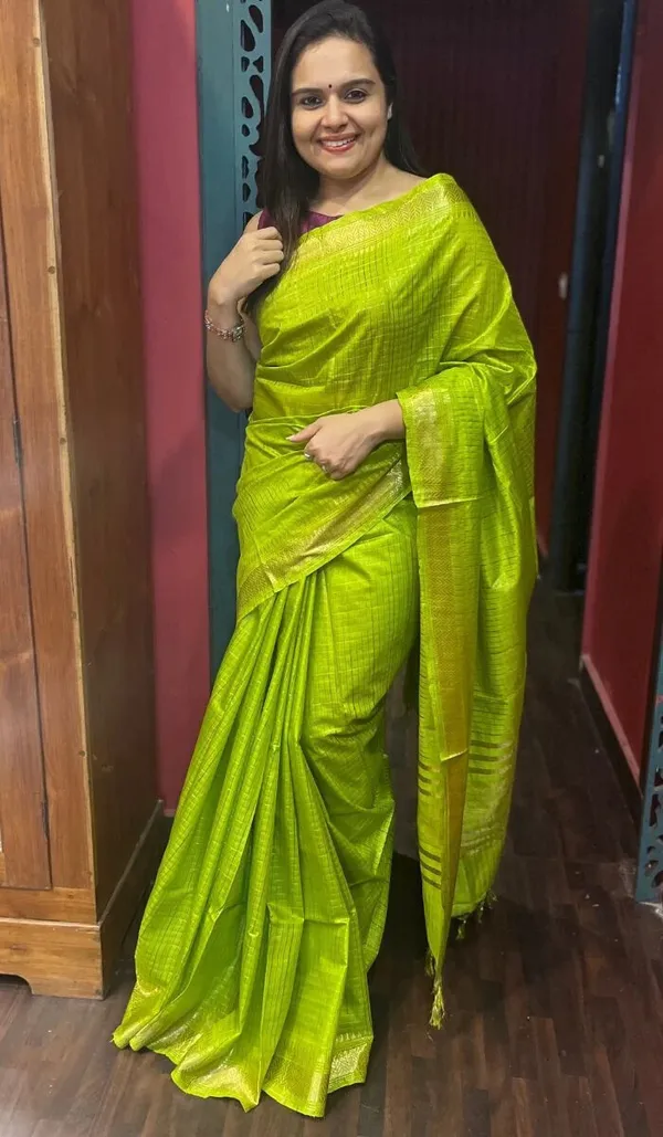 Green_Bhagalpuri_Cotton_Silk_Saree_For_Women