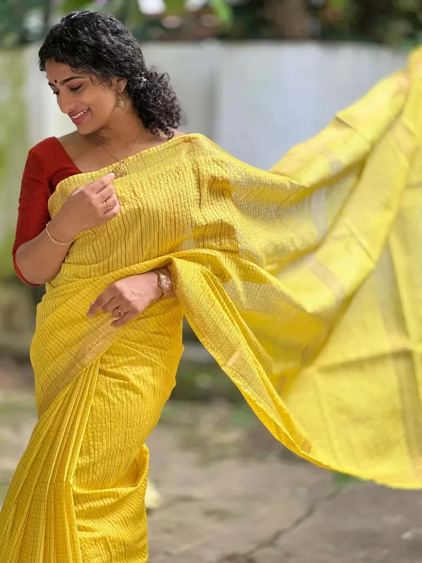 Yellow_Bhagalpuri_Cotton_Silk_Saree_For_Women