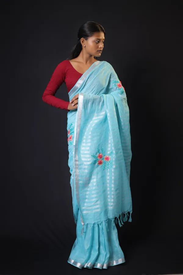 Light_Blue_Handloom_Pure_Linen_Saree_|_Hand-Embroidered_Bhagalpuri_Saree_for_Festivals_&_Parties_–_Hatha_Karagha