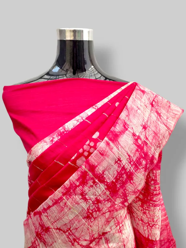 Pink_Hand_Batik_Cotton_Silk_Saree_with_Running_Blouse_–_Artisan_Made_in_Bhagalpur_by_Hatha_Karagha