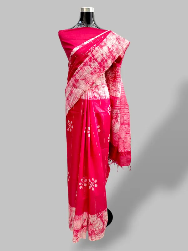 Pink_Hand_Batik_Cotton_Silk_Saree_with_Running_Blouse_–_Artisan_Made_in_Bhagalpur_by_Hatha_Karagha