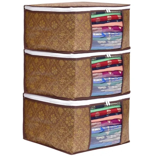 Green_Multiple_Foldable_Saree_Cover_(45L_X_34W_X_22H_Cm)
