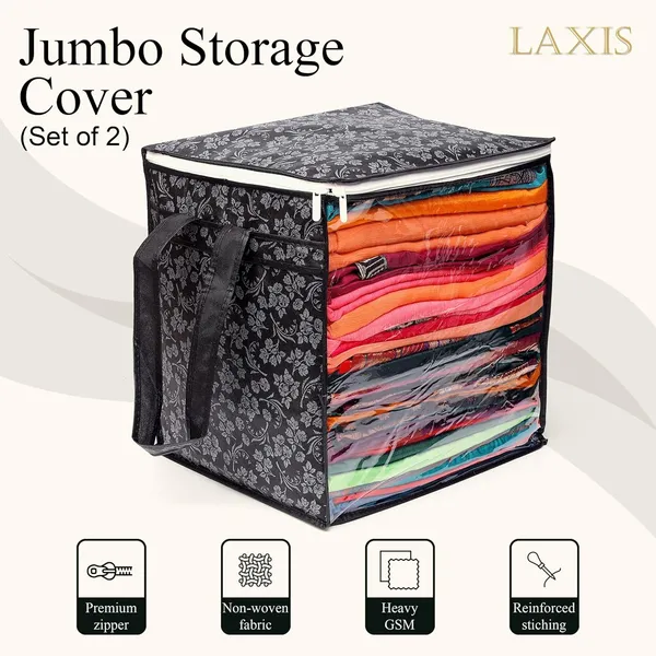 Black_Premium_Jumbo_Saree_Cover_(36_X_42_X_2_Cm)