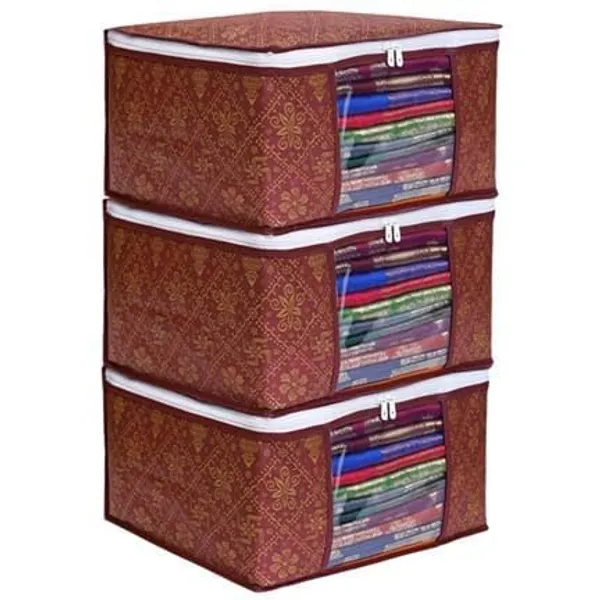 Golden_Maroon_Polyester_Multiple_Foldable_Royal_Print_Saree_Cover_Set