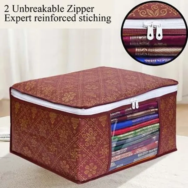 Golden_Maroon_Polyester_Multiple_Foldable_Royal_Print_Saree_Cover_Set