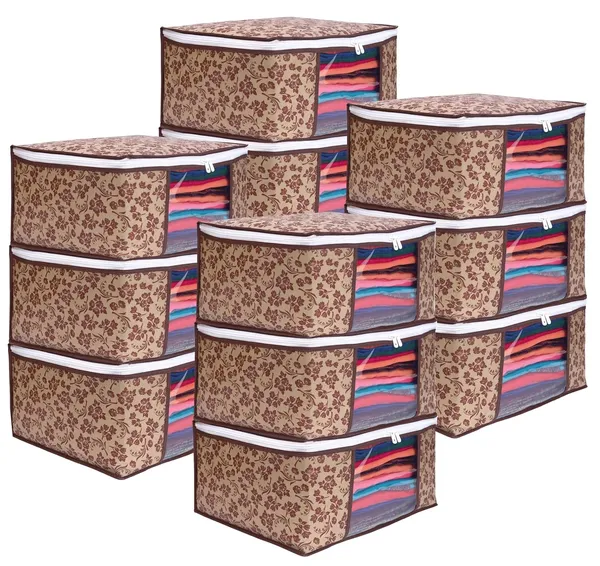 Brown_Non_Woven_Multiple_Foldable_Saree_Cover