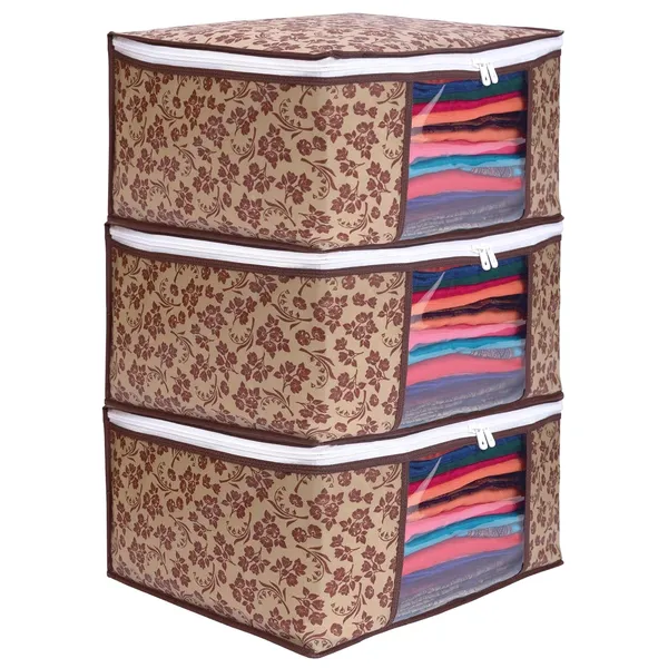 Brown_Non_Woven_Multiple_Foldable_Saree_Cover