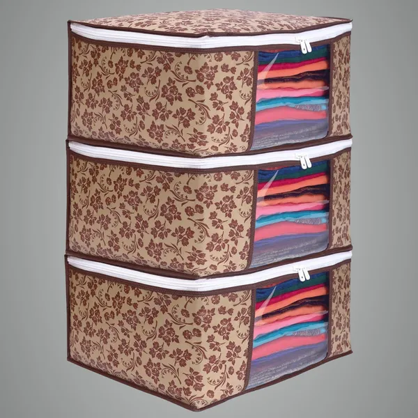 Brown_Non_Woven_Multiple_Foldable_Saree_Cover