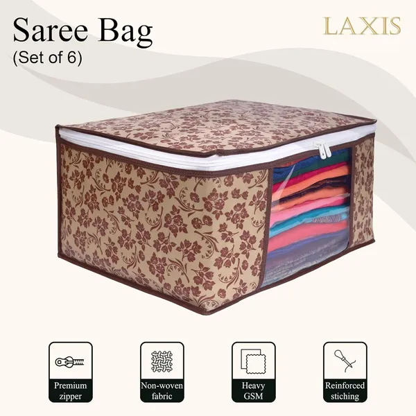 Brown_Non_Woven_Multiple_Foldable_Saree_Cover
