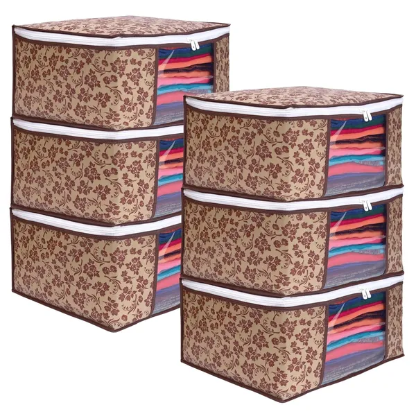 Brown_Non_Woven_Multiple_Foldable_Saree_Cover