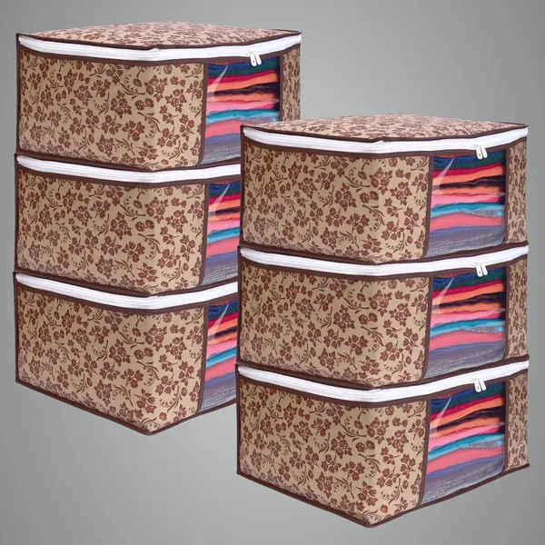 Brown_Non_Woven_Multiple_Foldable_Saree_Cover