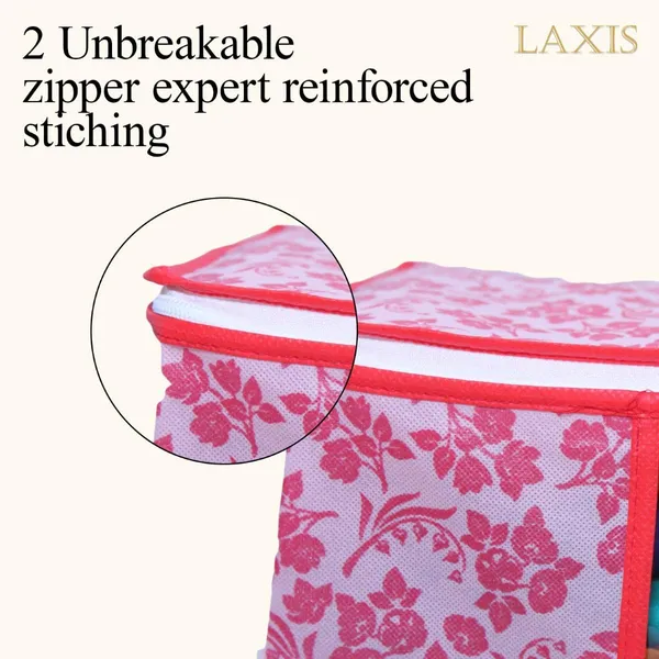 Peach_Non_Woven_Multiple_Foldable_Saree_Cover_Set